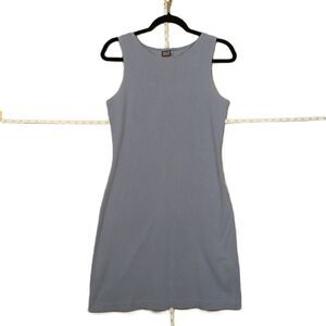 Patagonia Vintage Cotton Blue Gray Mini Dress Athlesiure Relaxed Y2k